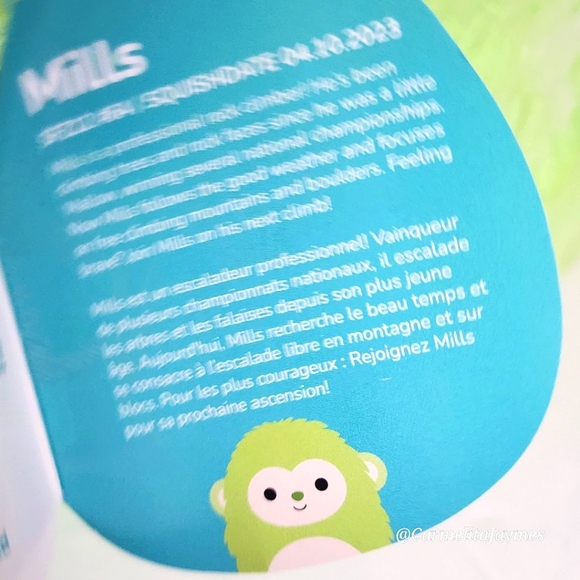 MILLS 🐒 Green Monkey Fuzzamallow Original Squishmallow ☆》NWT《☆ - Picture 3 of 8